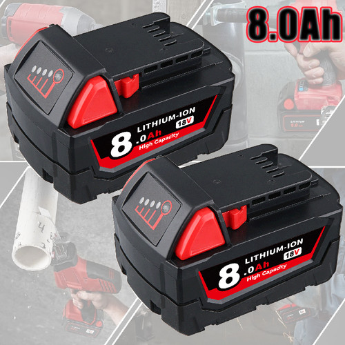 18v 8ah for milwaukee - 2x, m18
