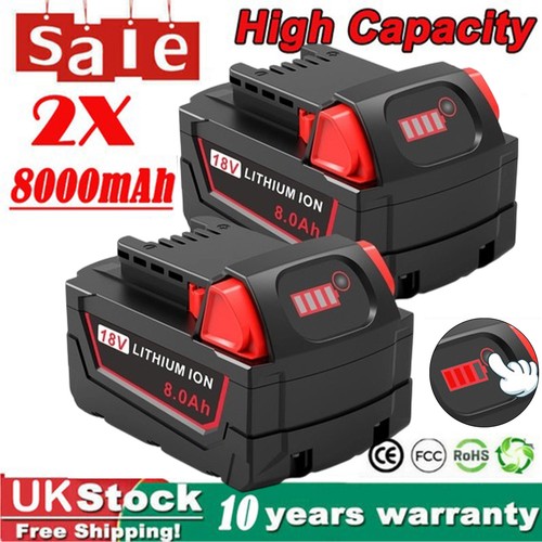 0ah battery for milwaukee - 2x,