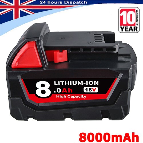18v 0ah lithium battery - 18v, 8.0ah