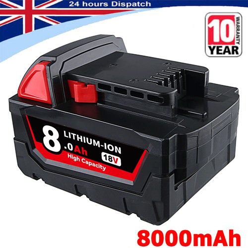 18v 0ah lithium battery - 18v, 8.0ah