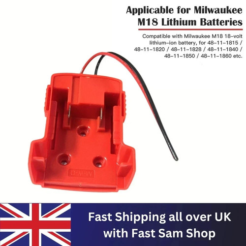 Battery adapter for - for, milwaukee