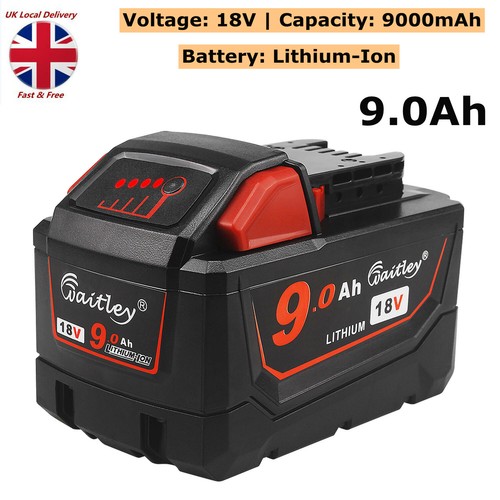 18v 0ah ion battery for - 18v, 9.0ah
