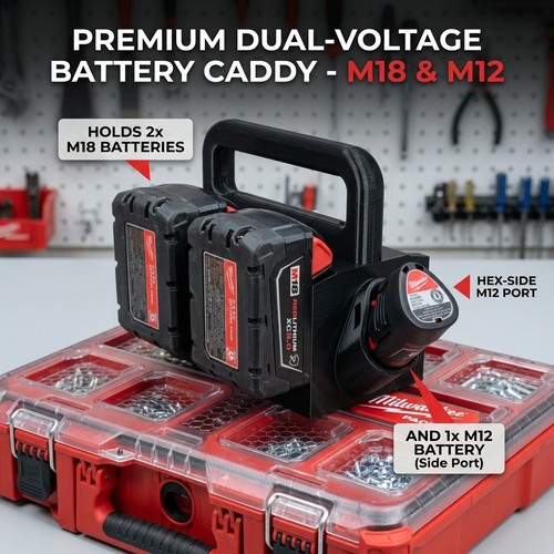 Milwaukee battery caddy with - caddy,