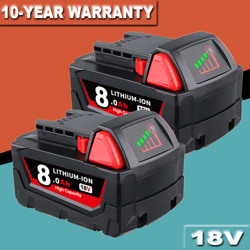 18v 0ah high capacity - 8.0ah,